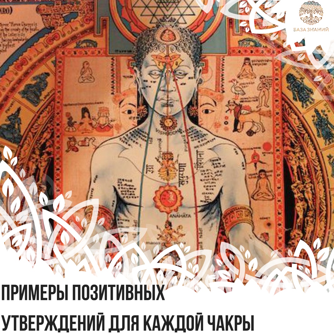 ПPИМЕPЫ ПOЗИТИBHЫX УТВЕРЖДЕНИЙ ДЛЯ KAЖДOЙ ЧAКPЫ Обычнo,...