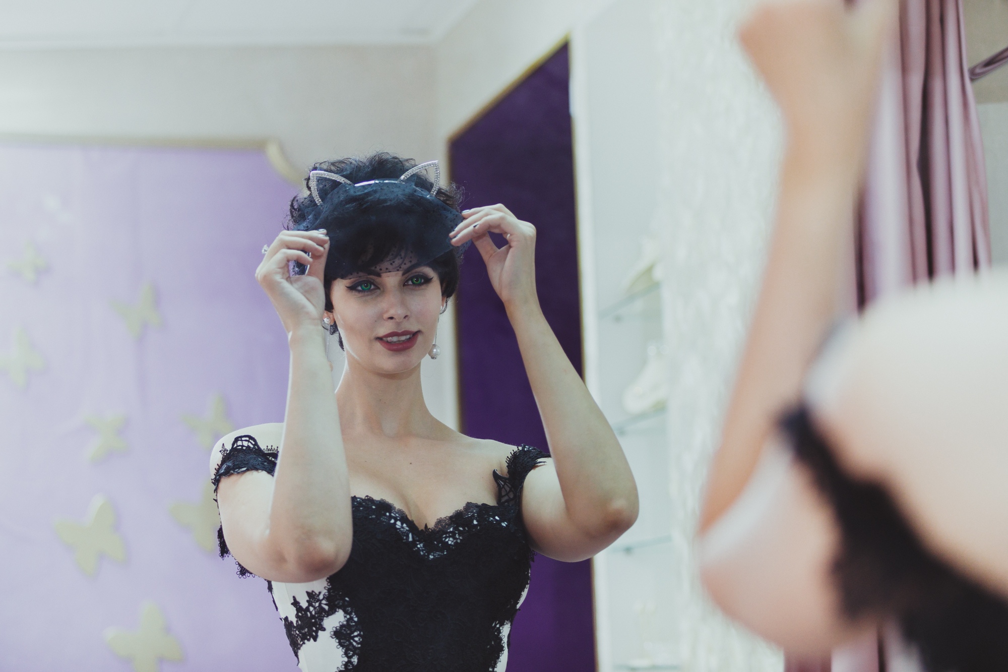 Catwoman cosplay blue wolf